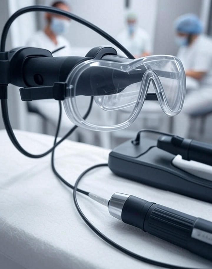 protective gear used during tatoo removal sessions